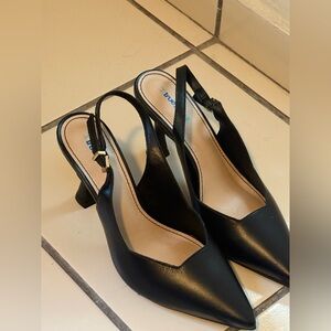 True Soul Black Slingback Heels Never used!!! 6B